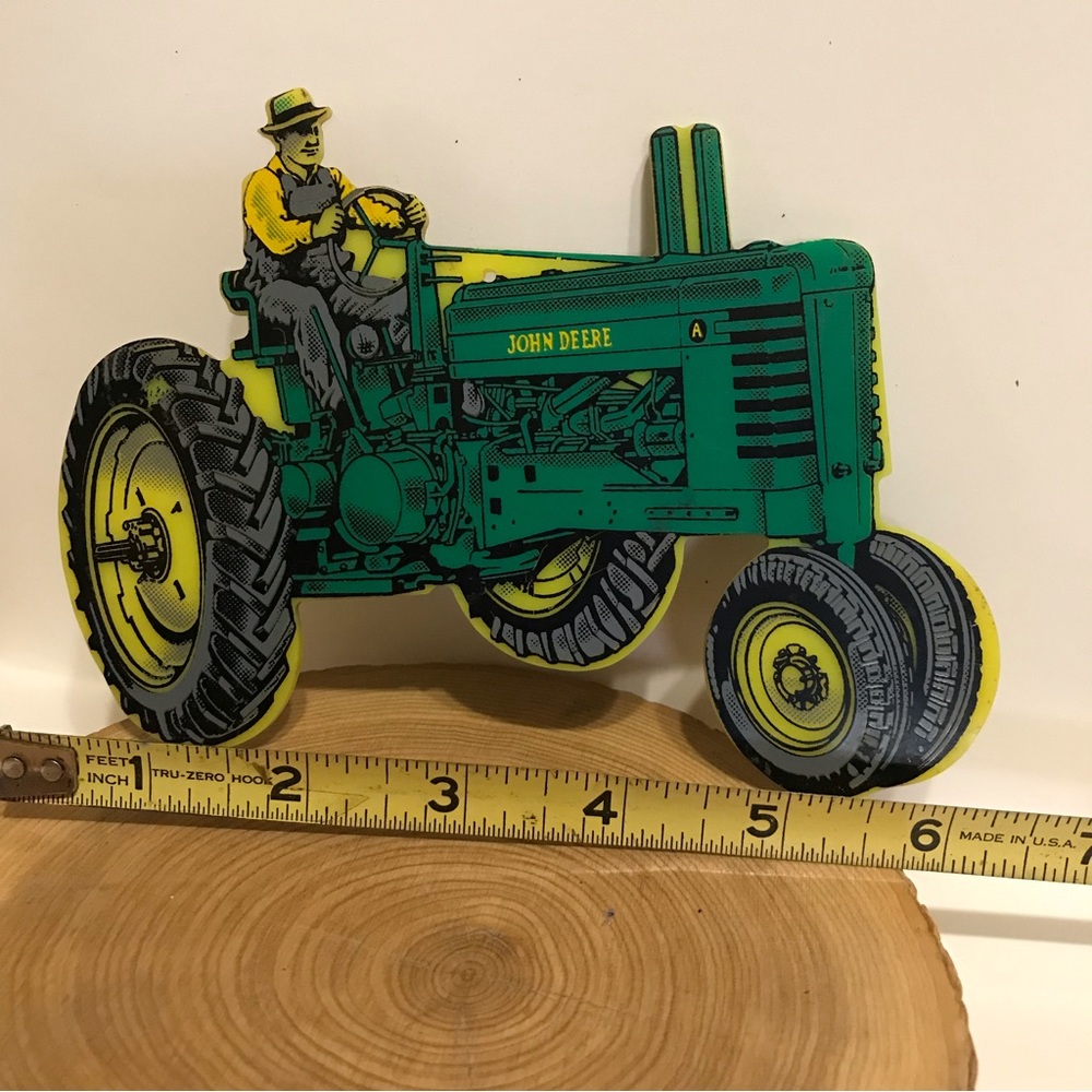 Home decor John Deere tractor printed on plexiglas/plastic dual sided - Picture 2 of 6